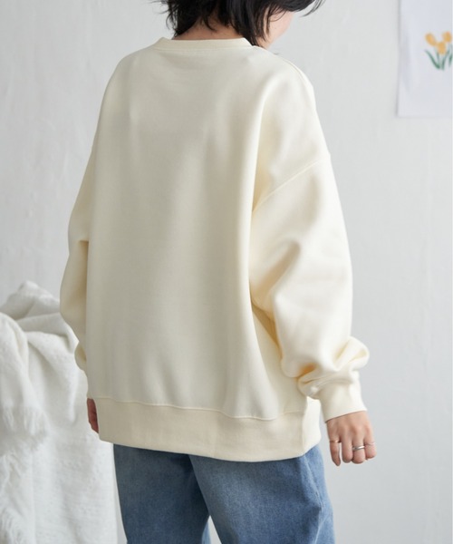 VENCEEXCHANGE（ヴァンスエクスチェンジ）の「レトロカープリントスウェット（スウェット・レディース・グレー系その他/アイボリー/チャコール/ネイビー・FREE）」の12枚目の写真