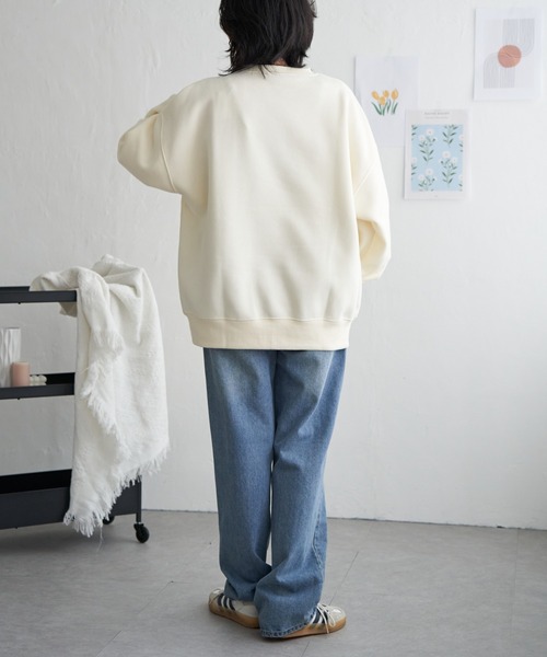 VENCEEXCHANGE（ヴァンスエクスチェンジ）の「レトロカープリントスウェット（スウェット・レディース・グレー系その他/アイボリー/チャコール/ネイビー・FREE）」の14枚目の写真