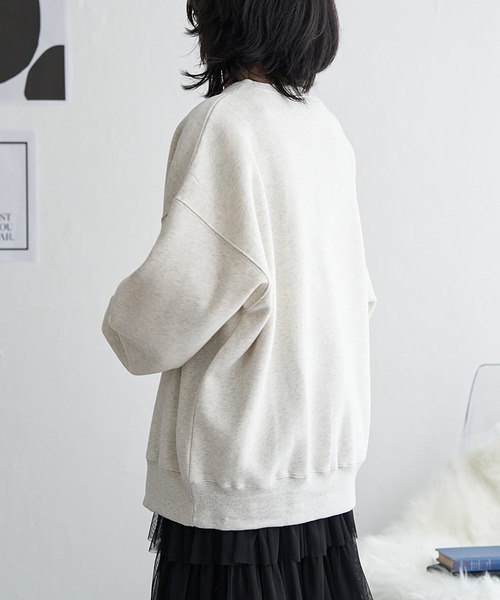 VENCEEXCHANGE（ヴァンスエクスチェンジ）の「レトロカープリントスウェット（スウェット・レディース・グレー系その他/アイボリー/チャコール/ネイビー・FREE）」の21枚目の写真