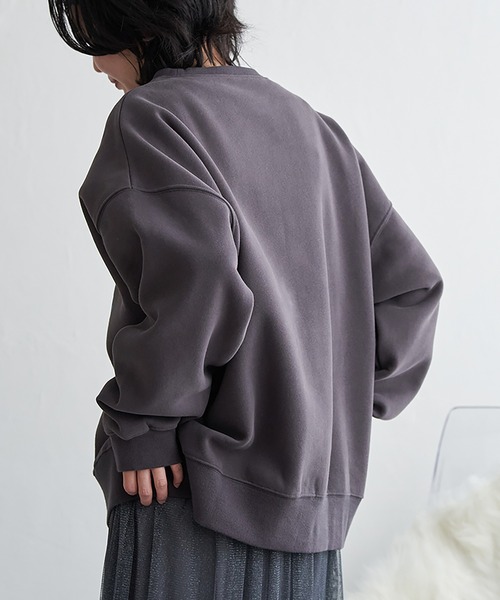 VENCEEXCHANGE（ヴァンスエクスチェンジ）の「レトロカープリントスウェット（スウェット・レディース・グレー系その他/アイボリー/チャコール/ネイビー・FREE）」の9枚目の写真