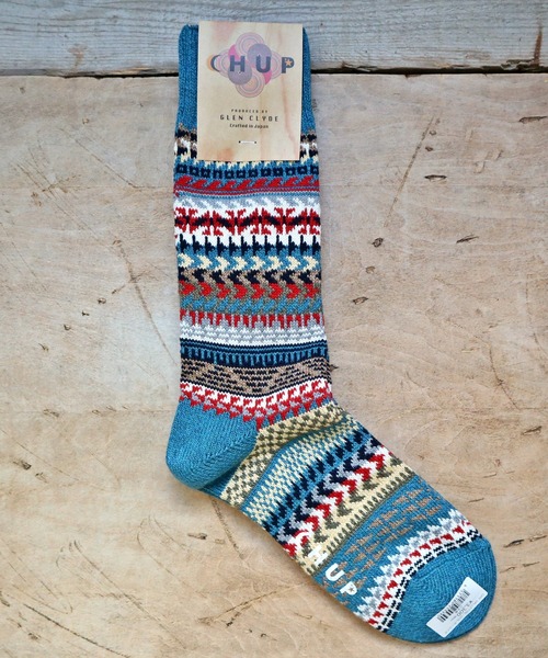 CHUP（チュプ）の「CHUP(チュプ) "DRY VALLEY(ドライバレー)" ソックス　数量限定生産（ソックス/靴下・レディース・ライトブラウン/ネイビー/レンガ/ターコイズブルー・MEDIUM/SMALL）」の3枚目の写真