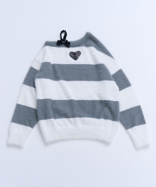 Hauls（ハウルズ）の「もけもけボーダーニット（ニット/セーター