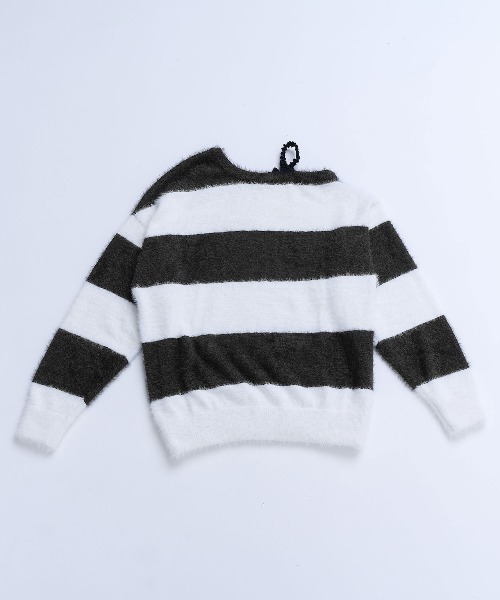 もけもけボーダーニット Hauls（ハウルズ）の「もけもけボーダーニット（ニット/セーター