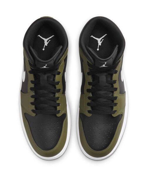 NIKE ナイキ　エアジョーダン1 MID DQ8426-092 未使用品 エア ジョーダン 1 NIKE AIR JORDAN MID blk/wht-medium olive