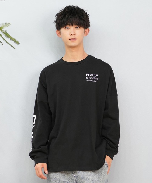 RVCA（ルーカ）の「【ムラサキスポーツ限定】RVCA/ルーカ ロンTee/長袖Tシャツ バックプリント ユニセックス BF041-159（Tシャツ/カットソー・メンズ・ホワイト/ブルーグレー/ブラック・S/L/M）」の7枚目の写真