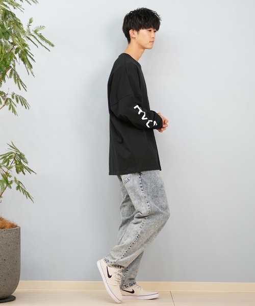 RVCA（ルーカ）の「【ムラサキスポーツ限定】RVCA/ルーカ ロンTee/長袖Tシャツ バックプリント ユニセックス BF041-159（Tシャツ/カットソー・メンズ・ホワイト/ブルーグレー/ブラック・S/L/M）」の11枚目の写真
