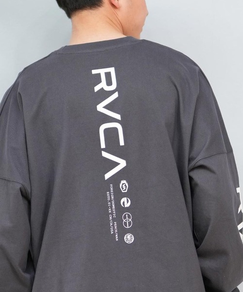 RVCA（ルーカ）の「【ムラサキスポーツ限定】RVCA/ルーカ ロンTee/長袖Tシャツ バックプリント ユニセックス BF041-159（Tシャツ/カットソー・メンズ・ホワイト/ブルーグレー/ブラック・S/L/M）」の19枚目の写真