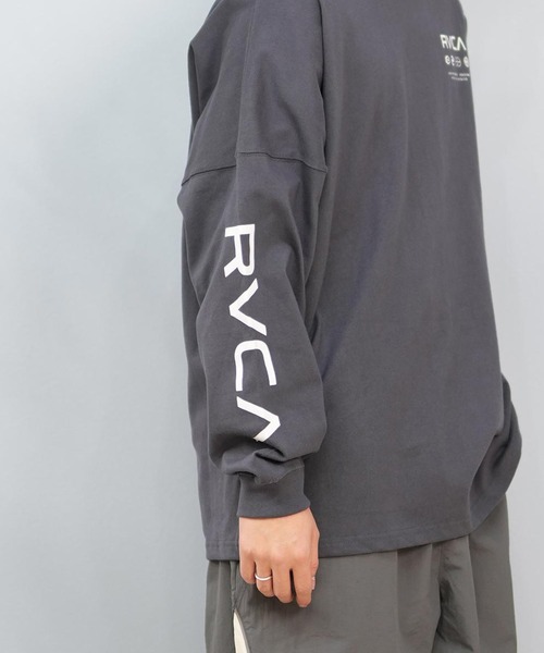 RVCA（ルーカ）の「【ムラサキスポーツ限定】RVCA/ルーカ ロンTee/長袖Tシャツ バックプリント ユニセックス BF041-159（Tシャツ/カットソー・メンズ・ホワイト/ブルーグレー/ブラック・S/L/M）」の18枚目の写真