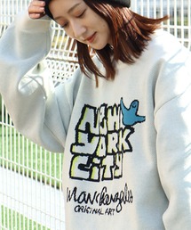 【Mark Gonzales/マーク ゴンザレス】アートワークデザイン ジャガードニット クルーネック