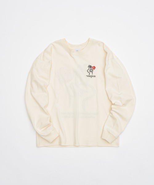 kaoyorinakami(カオヨリナカミ)の「Peace long tee / ピースロンT(Tシャツ/カットソー・メンズ・ホワイト/ブラック/グレー・X-LARGE/LARGE/MEDIUM/SMALL)」の10枚目の写真