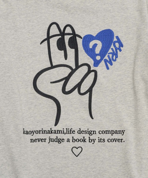 kaoyorinakami(カオヨリナカミ)の「Peace long tee / ピースロンT(Tシャツ/カットソー・メンズ・ホワイト/ブラック/グレー・X-LARGE/LARGE/MEDIUM/SMALL)」の21枚目の写真