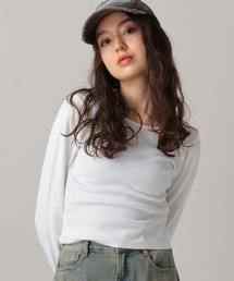 FOREVER 21 | 【2024FW】バックオープンリブＴ(Tシャツ/カットソー)