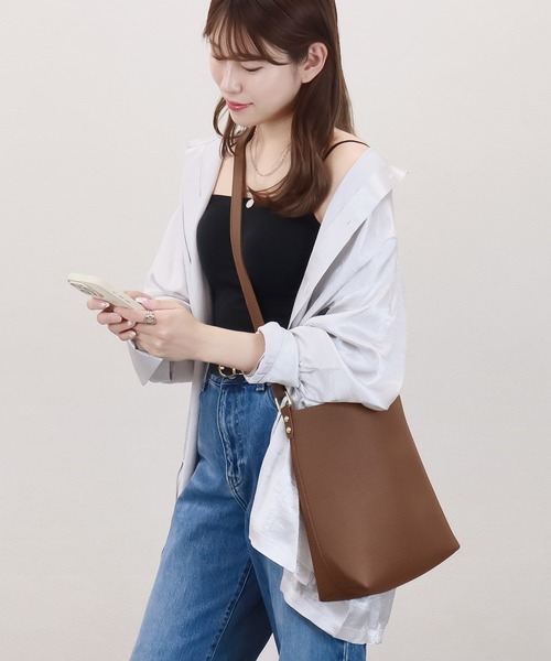 blackdia ocean(ブラックダイヤオーシャン)の「blackdia ocean select ポーチ付き 2wayバケツ型ショルダーバッグ(ショルダーバッグ・レディース・アイボリー/ブラウン系その他/ブラウン系その他2/ブラック/ブラウン系その他3・FREE)」の17枚目の写真