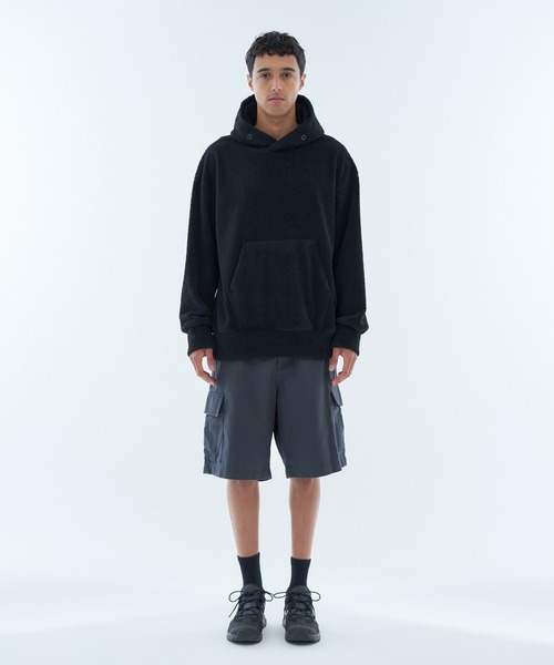 onegravity(ワングラビティ)の「onegravity / テディジャージー フーディー(パーカー・メンズ・ライトグレー/ブラック・MEDIUM/X-LARGE/LARGE/SMALL)」の4枚目の写真