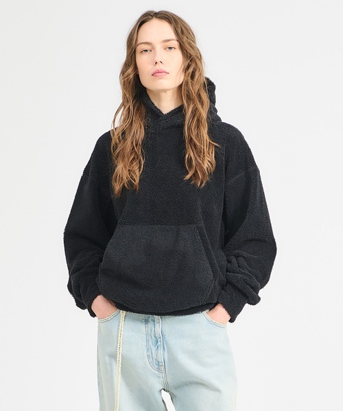 onegravity(ワングラビティ)の「onegravity / テディジャージー フーディー(パーカー・メンズ・ライトグレー/ブラック・MEDIUM/X-LARGE/LARGE/SMALL)」の6枚目の写真