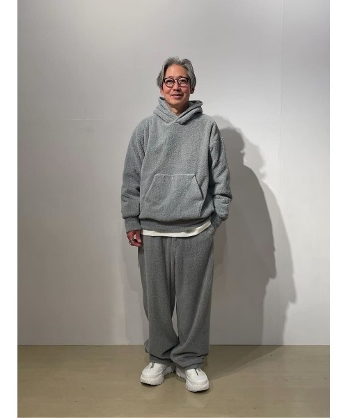 onegravity(ワングラビティ)の「onegravity / テディジャージー フーディー(パーカー・メンズ・ライトグレー/ブラック・MEDIUM/X-LARGE/LARGE/SMALL)」の10枚目の写真