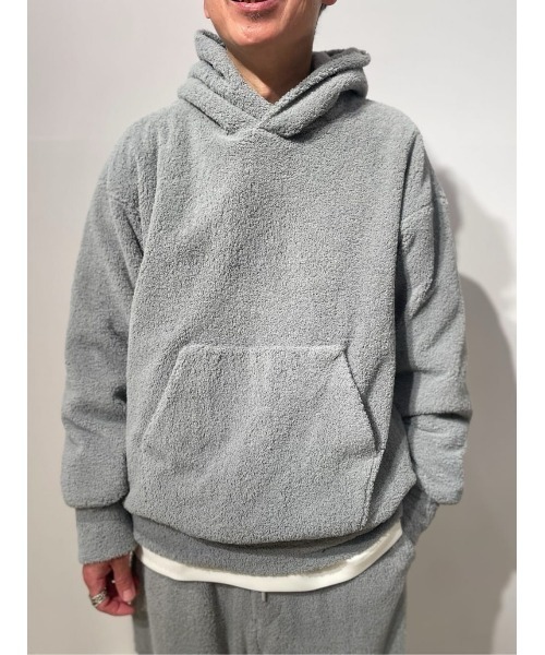 onegravity(ワングラビティ)の「onegravity / テディジャージー フーディー(パーカー・メンズ・ライトグレー/ブラック・MEDIUM/X-LARGE/LARGE/SMALL)」の11枚目の写真