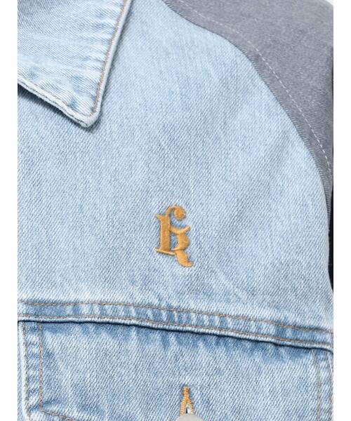 セール】DOKING OVER DENIM BLOUSON／ドッキングオーバーデニム