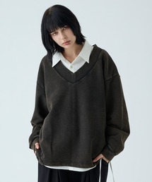 VELNUS(xiX)́yVELNUSzVintage Make Heavyweight V-Neck Sweat/Be[WCNwr[EFCgulbNXEFbg(XEFbg)