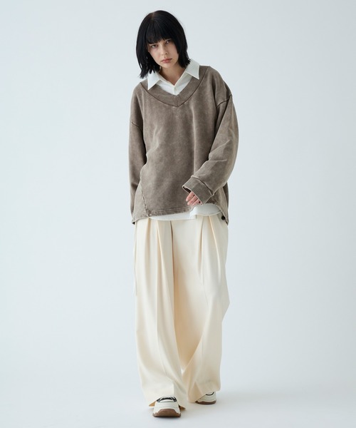 VELNUS(ベルナス)の「【VELNUS】Vintage Make Heavyweight V-Neck Sweat/ヴィンテージメイクヘビーウェイトVネックスウェット(スウェット・メンズ・ブルー/チャコールグレー/ワインレッド/ブラウン・S/L/M)」の8枚目の写真