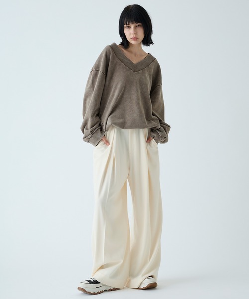 VELNUS(ベルナス)の「【VELNUS】Vintage Make Heavyweight V-Neck Sweat/ヴィンテージメイクヘビーウェイトVネックスウェット(スウェット・メンズ・ブルー/チャコールグレー/ワインレッド/ブラウン・S/L/M)」の9枚目の写真