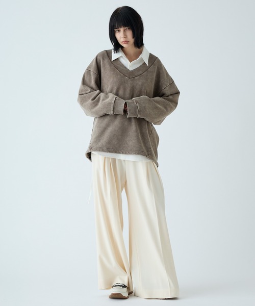 VELNUS(ベルナス)の「【VELNUS】Vintage Make Heavyweight V-Neck Sweat/ヴィンテージメイクヘビーウェイトVネックスウェット(スウェット・メンズ・ブルー/チャコールグレー/ワインレッド/ブラウン・S/L/M)」の11枚目の写真