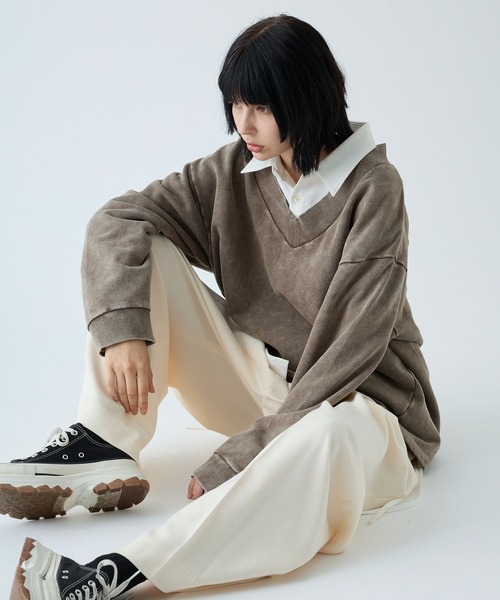 VELNUS(ベルナス)の「【VELNUS】Vintage Make Heavyweight V-Neck Sweat/ヴィンテージメイクヘビーウェイトVネックスウェット(スウェット・メンズ・ブルー/チャコールグレー/ワインレッド/ブラウン・S/L/M)」の14枚目の写真