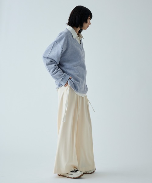 VELNUS】Vintage Make Heavyweight V-Neck Sweat/ヴィンテージ