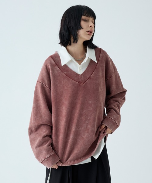 VELNUS(ベルナス)の「【VELNUS】Vintage Make Heavyweight V-Neck Sweat/ヴィンテージメイクヘビーウェイトVネックスウェット(スウェット・メンズ・ブルー/チャコールグレー/ワインレッド/ブラウン・S/L/M)」の22枚目の写真