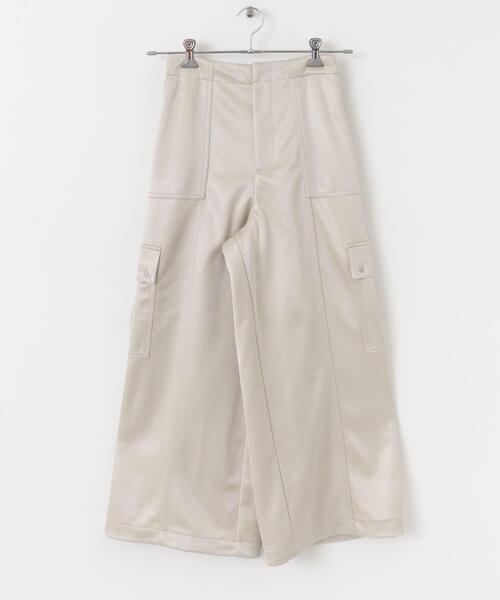 SENSE OF PLACE by URBAN RESEARCH（センスオブプレイスバイアーバンリサーチ）の「シャイニーカットカーゴパンツ（その他パンツ・レディース・カーキ/ライトベージュ/ネイビー・MEDIUM/SMALL）」の12枚目の写真