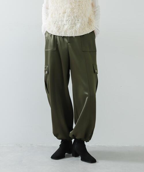 SENSE OF PLACE by URBAN RESEARCH（センスオブプレイスバイアーバンリサーチ）の「シャイニーカットカーゴパンツ（その他パンツ・レディース・カーキ/ライトベージュ/ネイビー・MEDIUM/SMALL）」の20枚目の写真