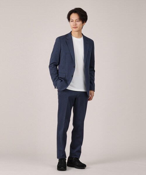 セール】メランジ ハニカム ストレッチ ジャケット（テーラード