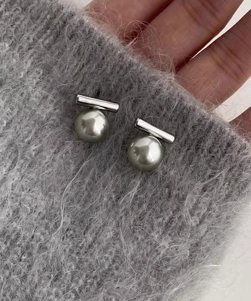 blackdia ocean（ブラックダイヤオーシャン）の「blackdia ocean メタルバー パールピアス/ イヤリング（ピアス（両耳用）・レディース・シルバー/ゴールド/シルバー系その他/ゴールド系その他/ゴールド系/シルバー系1/ゴールド系1/シルバー系・FREE）」の15枚目の写真