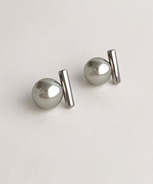 blackdia ocean（ブラックダイヤオーシャン）の「blackdia ocean メタルバー パールピアス/ イヤリング（ピアス（両耳用）・レディース・シルバー/ゴールド/シルバー系その他/ゴールド系その他/ゴールド系/シルバー系1/ゴールド系1/シルバー系・FREE）」の16枚目の写真