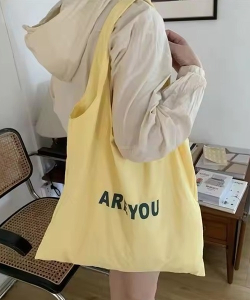 ammy.(エイミードット)の「【 ammy. / エイミードット 】 ロゴ ビッグ トートバッグ(トートバッグ・レディース・イエロー/ピンク/ブルー/アイボリー・FREE)」の15枚目の写真