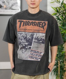 THRASHER（スラッシャー）の「【ムラサキスポーツ限定】THRASHER/スラッシャー 半袖Tシャツ/半袖Tee フロントプリント オーバーサイズ ユニセックス 252TH1ST036（Tシャツ/カットソー・メンズ）」