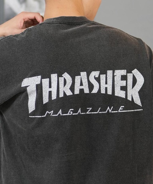 THRASHER(スラッシャー)の「【ムラサキスポーツ限定】THRASHER/スラッシャー 半袖Tシャツ/半袖Tee フロントプリント オーバーサイズ ユニセックス 252TH1ST036(Tシャツ/カットソー・メンズ・ブラック/アイボリー・XL/L/M)」の10枚目の写真
