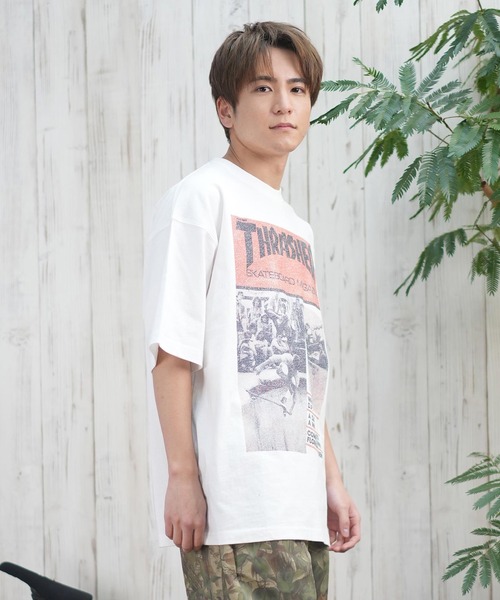 THRASHER(スラッシャー)の「【ムラサキスポーツ限定】THRASHER/スラッシャー 半袖Tシャツ/半袖Tee フロントプリント オーバーサイズ ユニセックス 252TH1ST036(Tシャツ/カットソー・メンズ・ブラック/アイボリー・XL/L/M)」の13枚目の写真