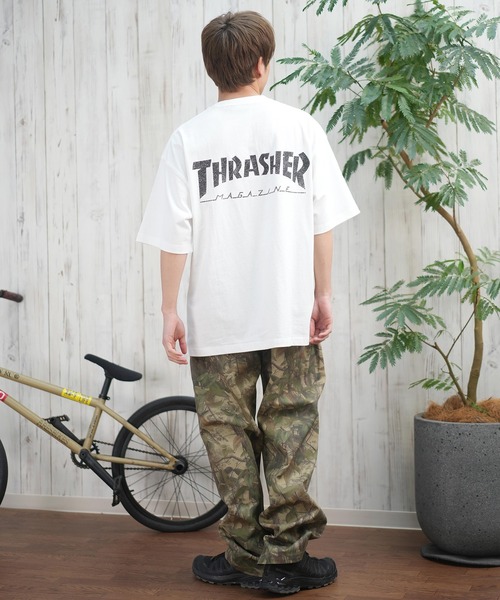 THRASHER(スラッシャー)の「【ムラサキスポーツ限定】THRASHER/スラッシャー 半袖Tシャツ/半袖Tee フロントプリント オーバーサイズ ユニセックス 252TH1ST036(Tシャツ/カットソー・メンズ・ブラック/アイボリー・XL/L/M)」の15枚目の写真