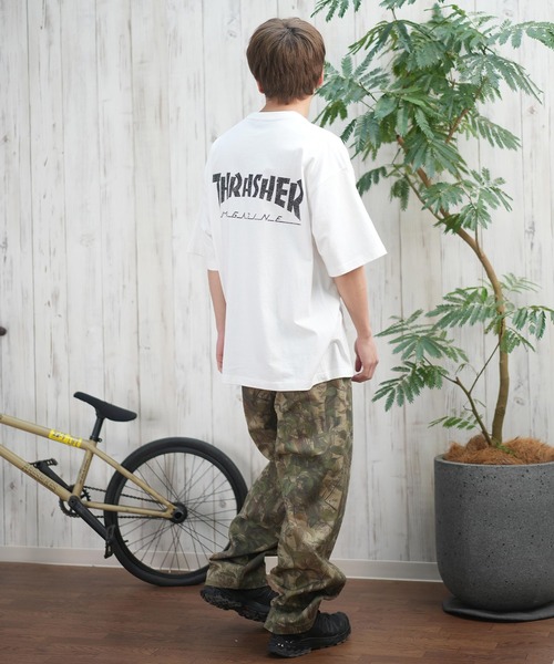 THRASHER(スラッシャー)の「【ムラサキスポーツ限定】THRASHER/スラッシャー 半袖Tシャツ/半袖Tee フロントプリント オーバーサイズ ユニセックス 252TH1ST036(Tシャツ/カットソー・メンズ・ブラック/アイボリー・XL/L/M)」の16枚目の写真