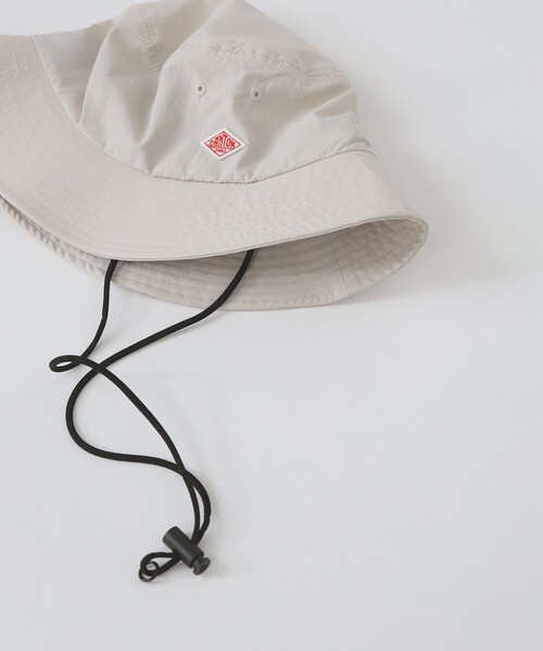 DANTON（ダントン）の「DANTON / POLYESTER BUCKET HAT（ハット・レディース・ベージュ/アイボリー/ブラック・ONE SIZE）」の5枚目の写真