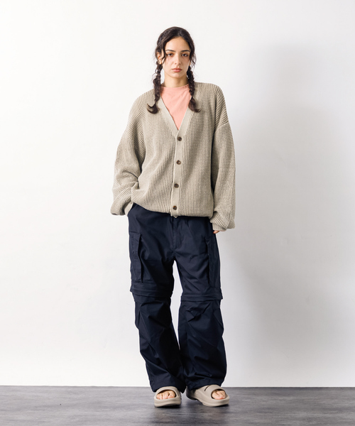 ABAHOUSE（アバハウス）の「3WAYデチャッタブルヘリクリーパンツ/TCウェザー/ユニセックス（カーゴパンツ・メンズ・カーキ/ブラック・M/L）」の4枚目の写真