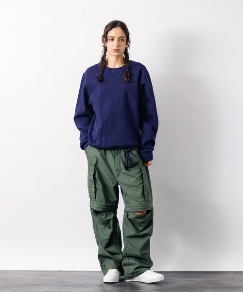 ABAHOUSE（アバハウス）の「3WAYデチャッタブルヘリクリーパンツ/TCウェザー/ユニセックス（カーゴパンツ・メンズ・カーキ/ブラック・M/L）」の11枚目の写真