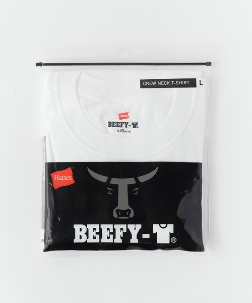 HANES(ヘインズ)の「Hanes/ヘインズ BEEFY T-SHIRTS Tシャツ 2026新作 再入荷 夏服(Tシャツ/カットソー・メンズ・ホワイト/ブラック/ネイビー/グレー・M/L/XL/S)」の9枚目の写真