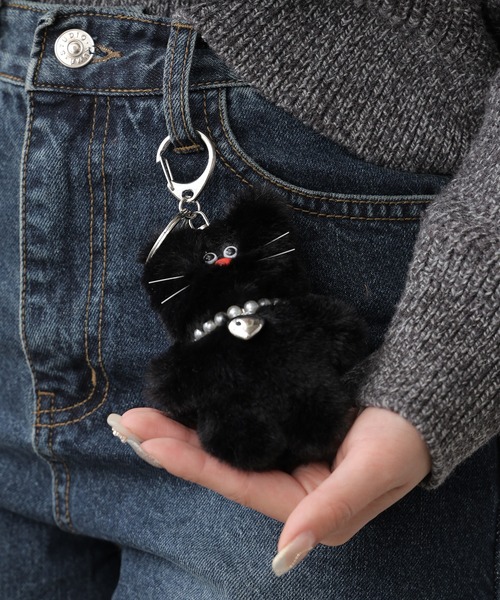 アニマルぬいぐるみキーホルダー 猫（キーホルダー）｜ROOPTOKYO
