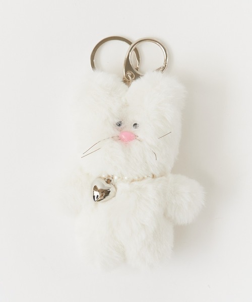 新品未使用✩PRADA ホワイトファーぬいぐるみキーホルダー 2025年最新