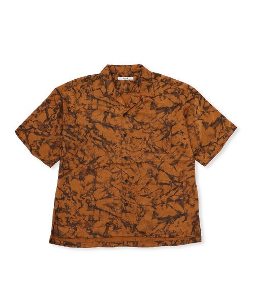  j.n.r.d（ジェー・エヌ・アール・ディー）の「j.n.r.d/ワッシャー加工ペイントハーフスリーブシャツ（シャツ/ブラウス・メンズ・チャコールグレー/ベージュ/レンガ・LL/M/L）」の2枚目の写真