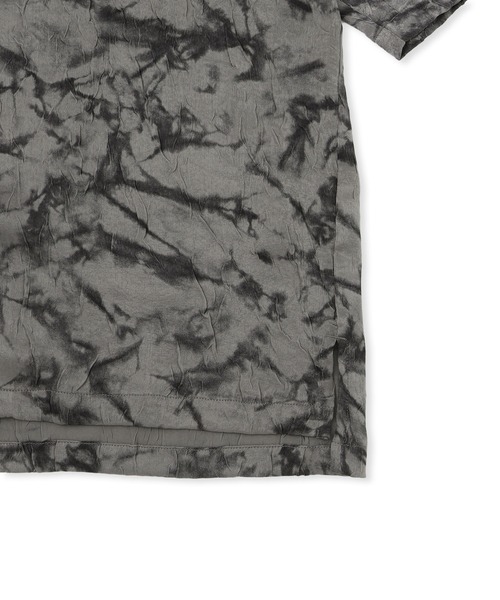  j.n.r.d（ジェー・エヌ・アール・ディー）の「j.n.r.d/ワッシャー加工ペイントハーフスリーブシャツ（シャツ/ブラウス・メンズ・チャコールグレー/ベージュ/レンガ・LL/M/L）」の7枚目の写真