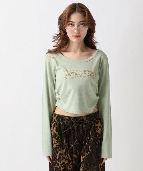 FOREVER 21(フォーエバー トゥエンティーワン)の「【2025SS】スタッズロゴTシャツ(Tシャツ/カットソー・レディース・オフホワイト/グリーン/ブラック・FREE)」の16枚目の写真