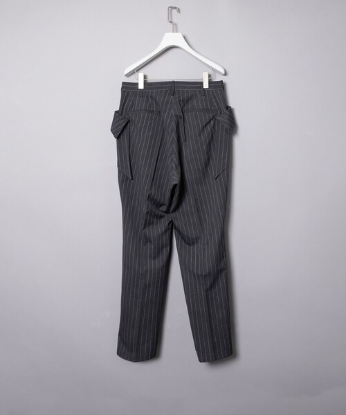 sulvam（サルバム）の「ストライプストレートスラックス（スラックス・メンズ・グレー・S/M/L）」の7枚目の写真